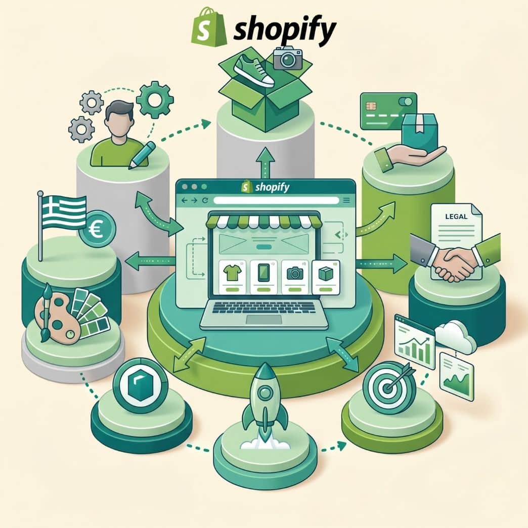 Κατασκευή E-Shop Shopify: Πλήρης Οδηγός για Ελλάδα (2026)