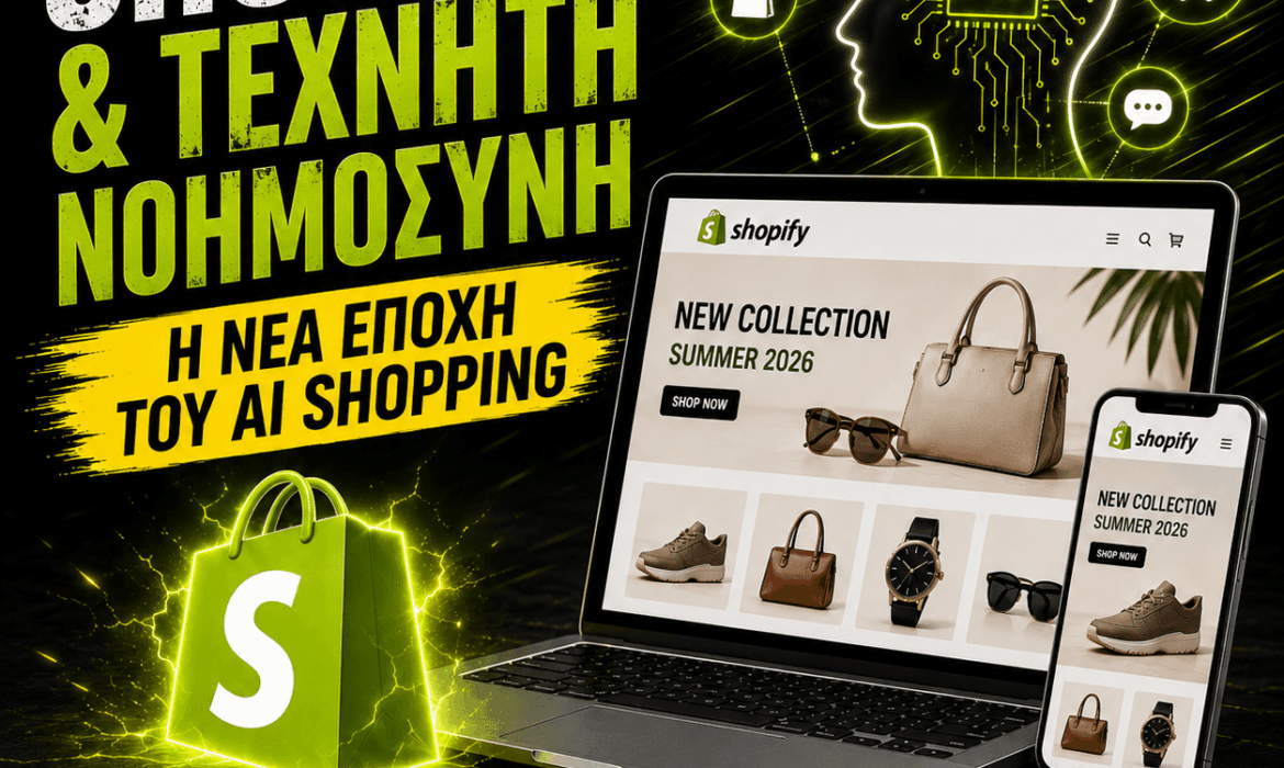 Shopify και τεχνητή νοημοσύνη για e-shop στη νέα εποχή του AI Shopping