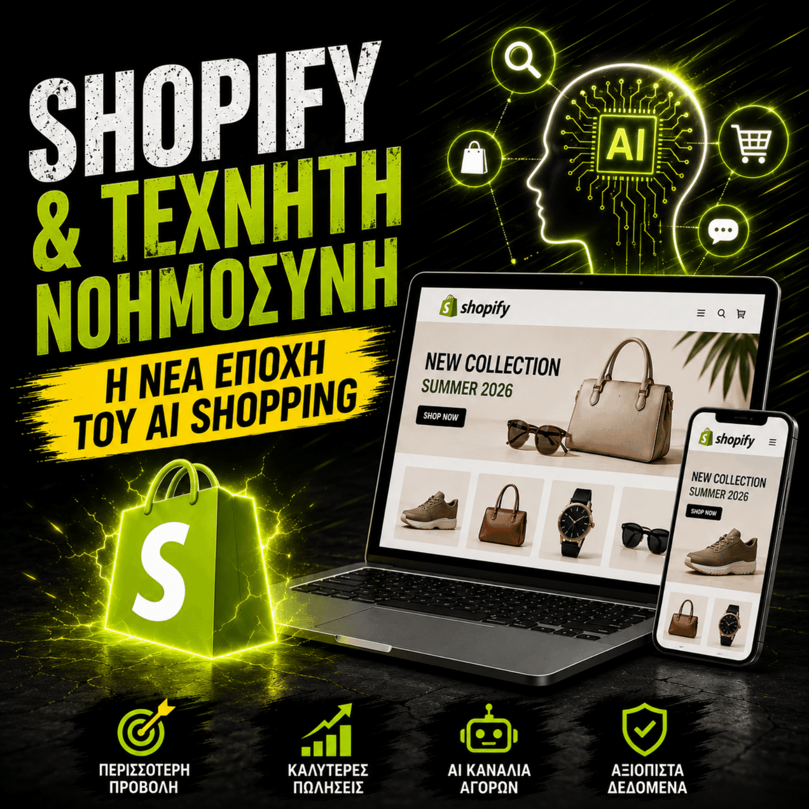 Shopify και τεχνητή νοημοσύνη για e-shop στη νέα εποχή του AI Shopping